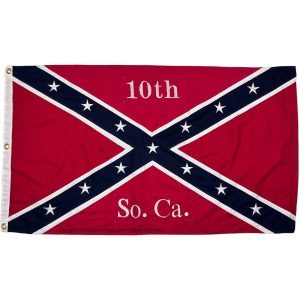 10th infantry south carolina rebel flag cotton 3 x 5 ft on sale