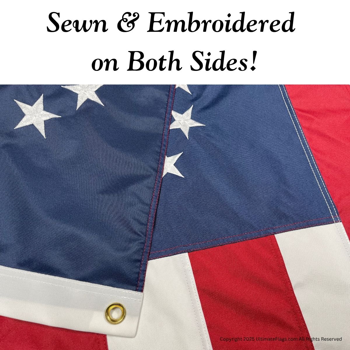 liberty or death flag – 3x5 ft sewn double nylon embroidered outdoor banner