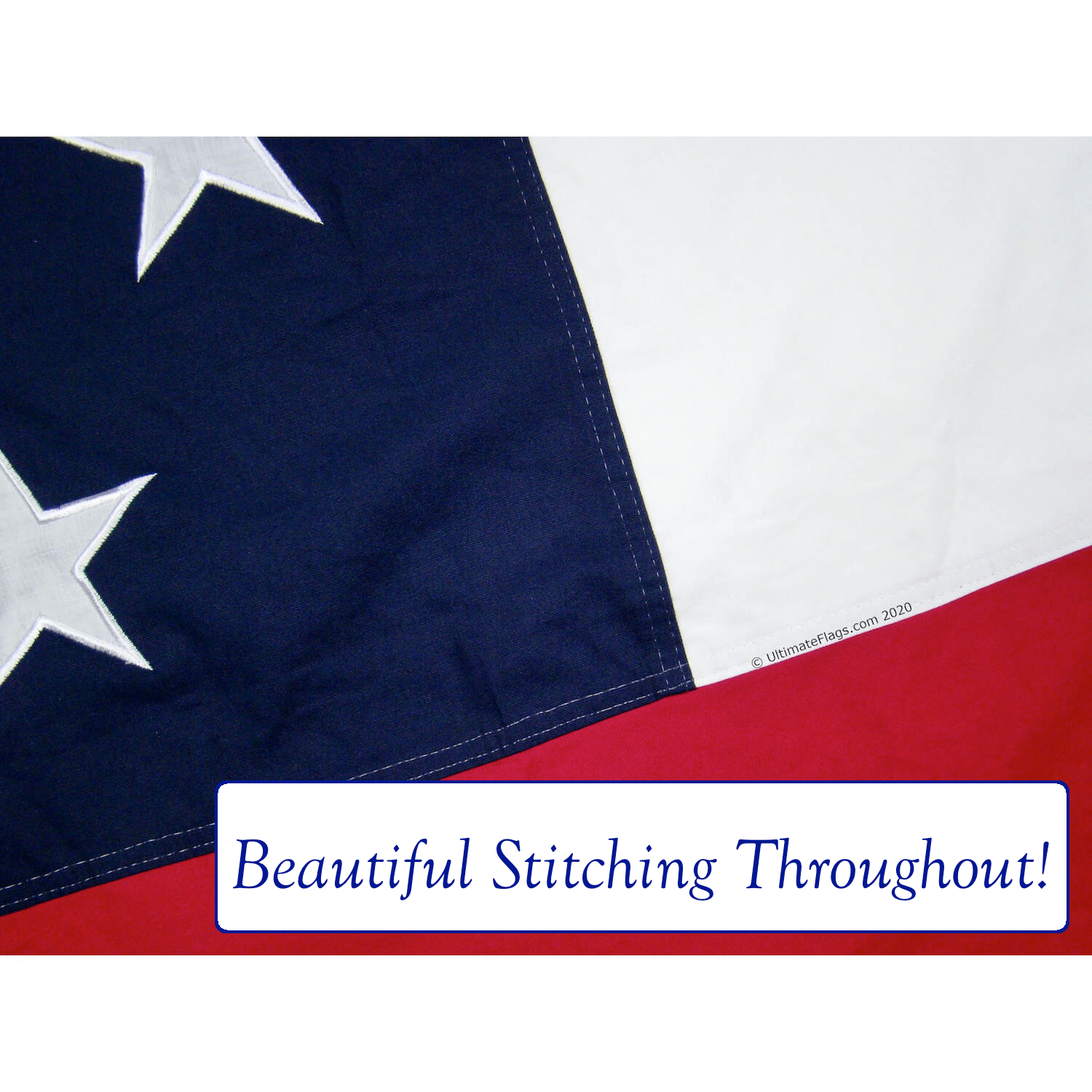 1st national cotton flag stitching