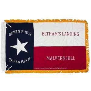 1st texas infantry regiment flag – hood's brigade flags 3x5 ft sewn cotton with gold fringe & pole sleeve – civil war replica