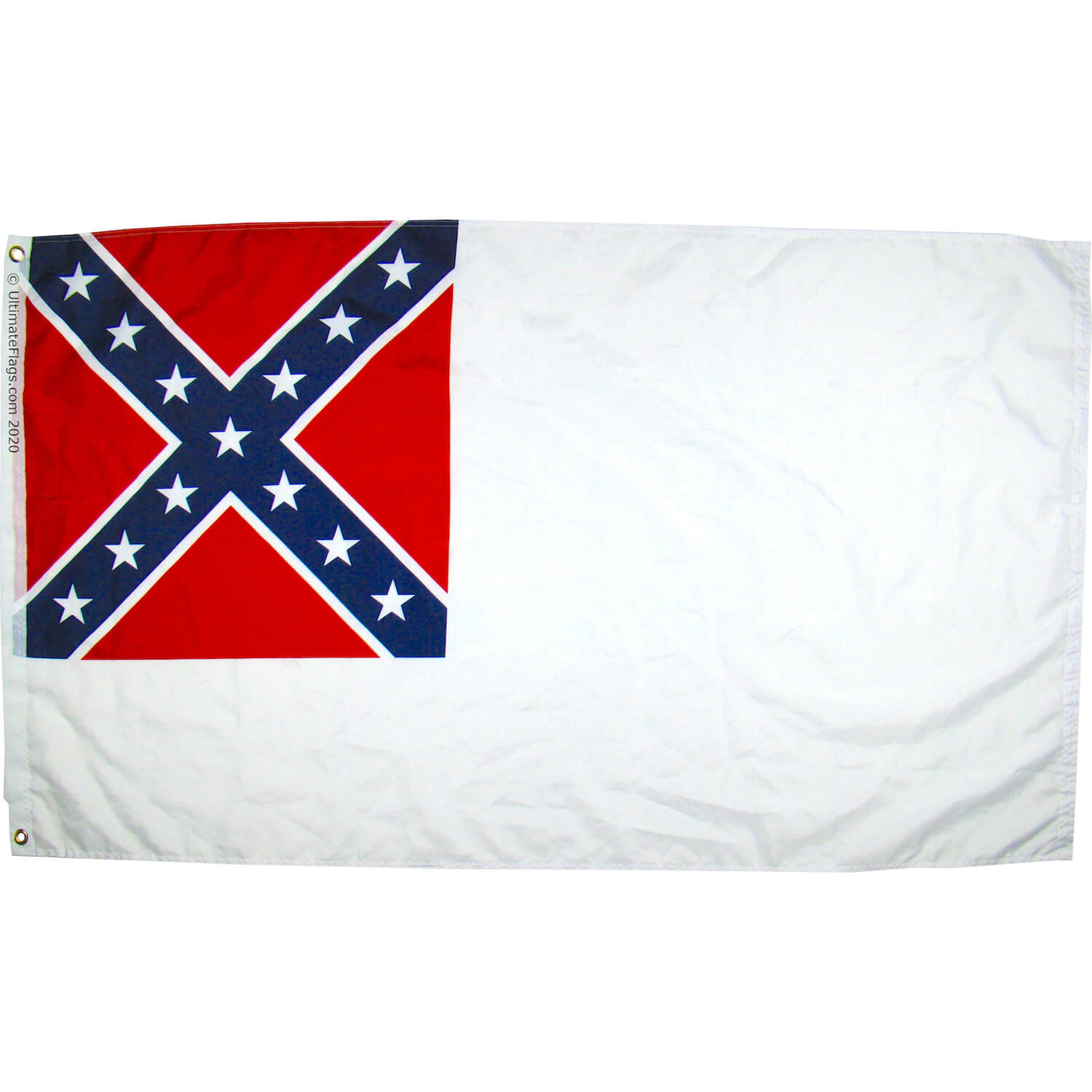 2nd national confederate flag of the CSA 3x5 feet outdoor flag