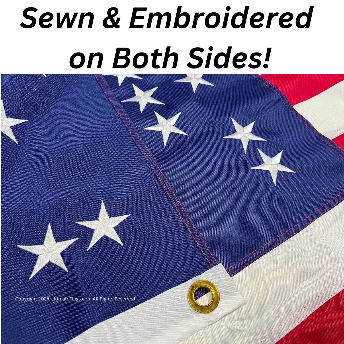 fort sumter usa double nylon embroidered flag 3 x 5 ft.