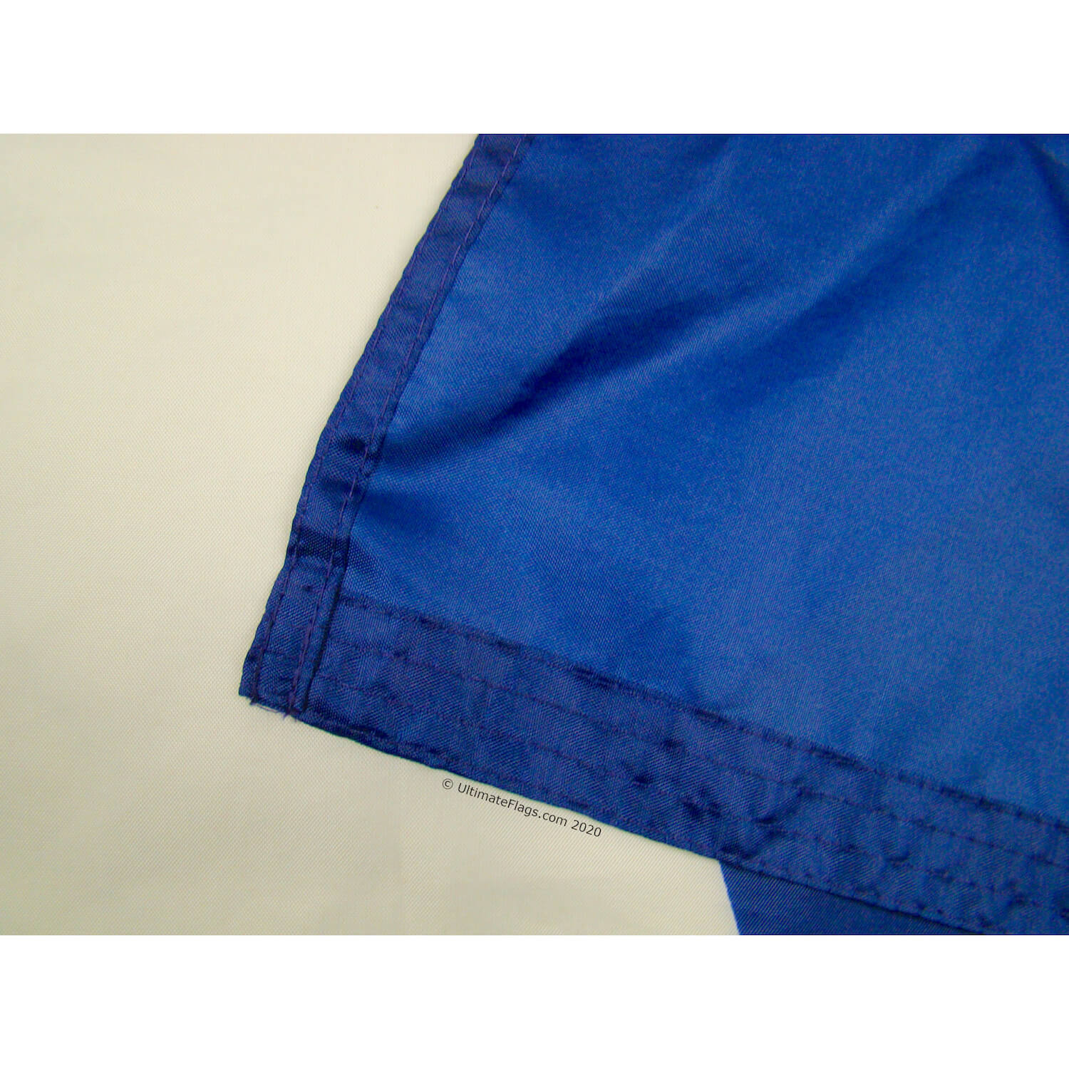 fly end quad stitched on bonnie blue flags