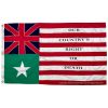 baker's flag of san felipe cotton sewn embroidered 3 x 5 ft.