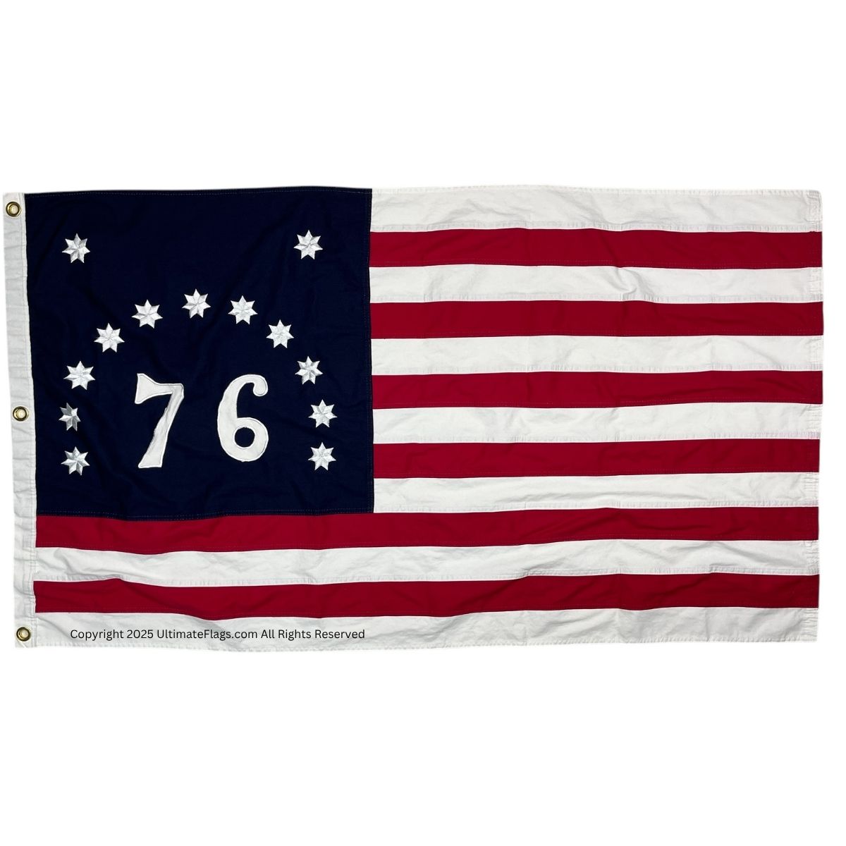 bennington 1776 flag – usa '76 revolutionary war flag – cotton sewn 3x5 ft