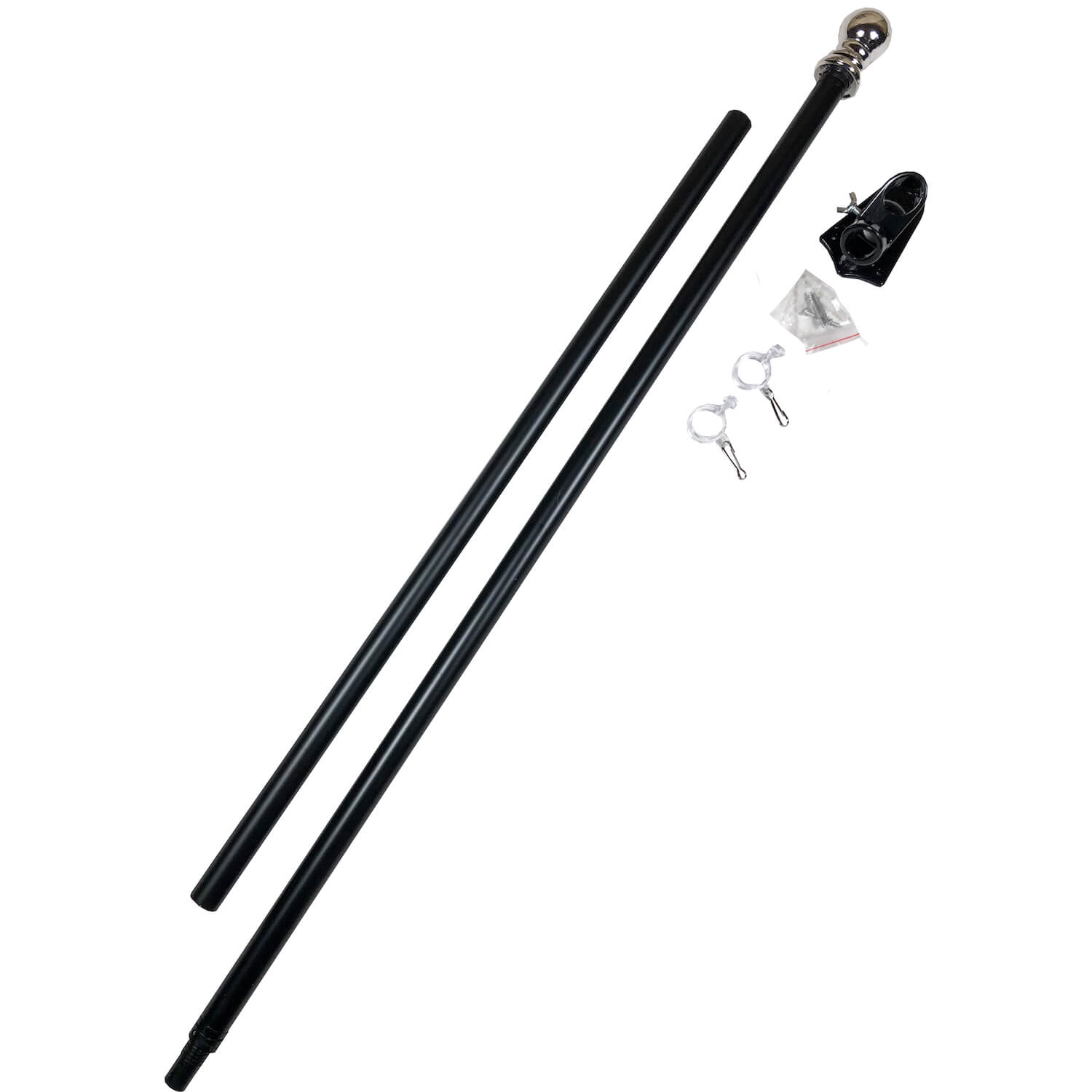 black flagpole aluminum porch flag pole for sale