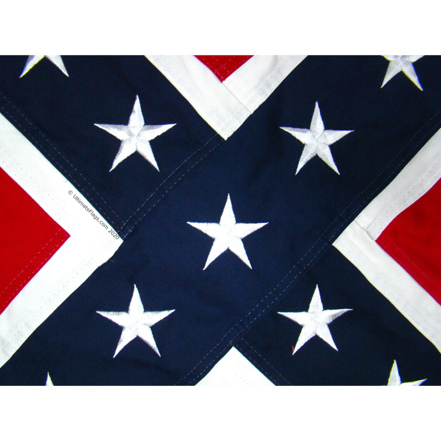 Confederate Blockade Runner Flag - CSA CSS Florida, captain Lt. John Maffitt - 3 x 5 Cotton - Image 4