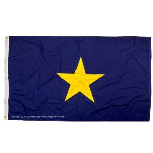 burnet's texas republic flag cotton 3 x 5 ft.