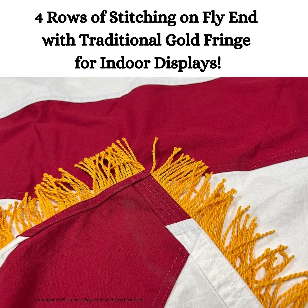 alabama flag al flags for sale cotton with pole sleeve gold fringe 3 x 5 ft.