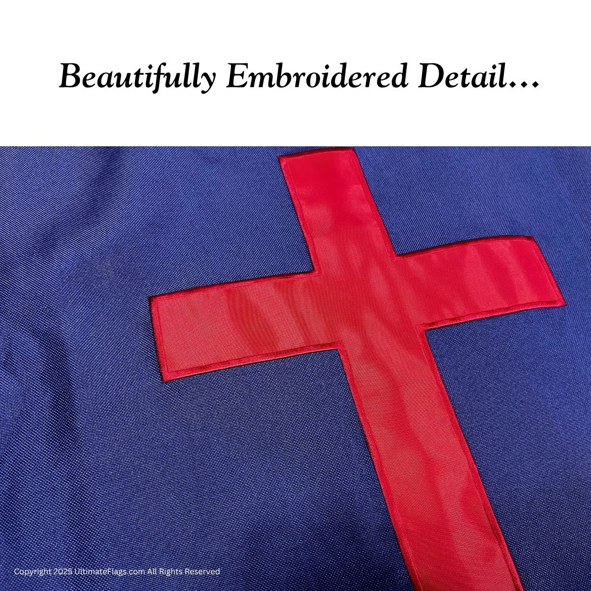christian flag double nylon fully sewn heavy duty 2x3,3x5,4x6,5x8 feet