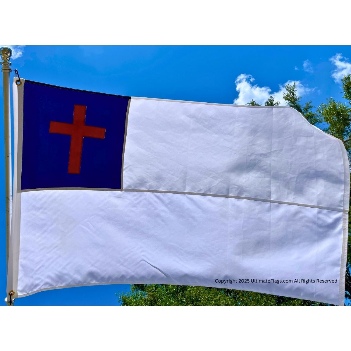 christian flag double nylon fully sewn heavy duty 2x3,3x5,4x6,5x8 feet