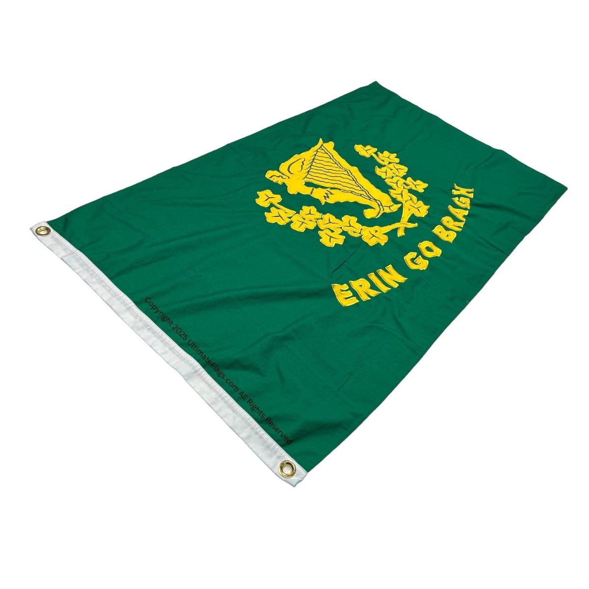erin go bragh ireland flag 3 x 5 ft. cotton embroidered