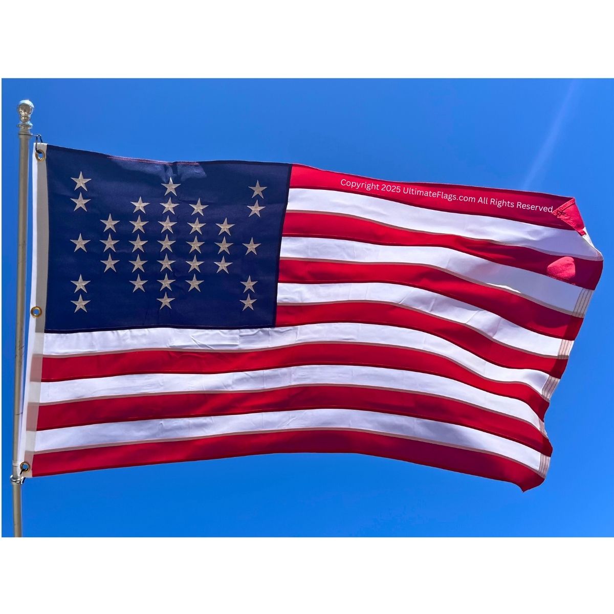 fort sumter usa double nylon embroidered flag 3 x 5 ft.