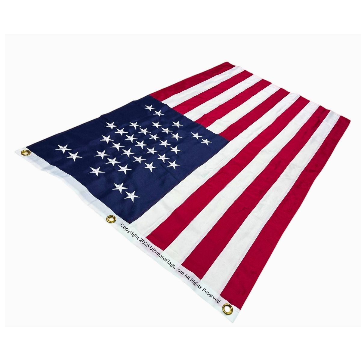 fort sumter usa double nylon embroidered flag 3 x 5 ft.