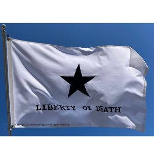 goliad texas battle flag double sided & double nylon embroidered 3 x 5 ft.