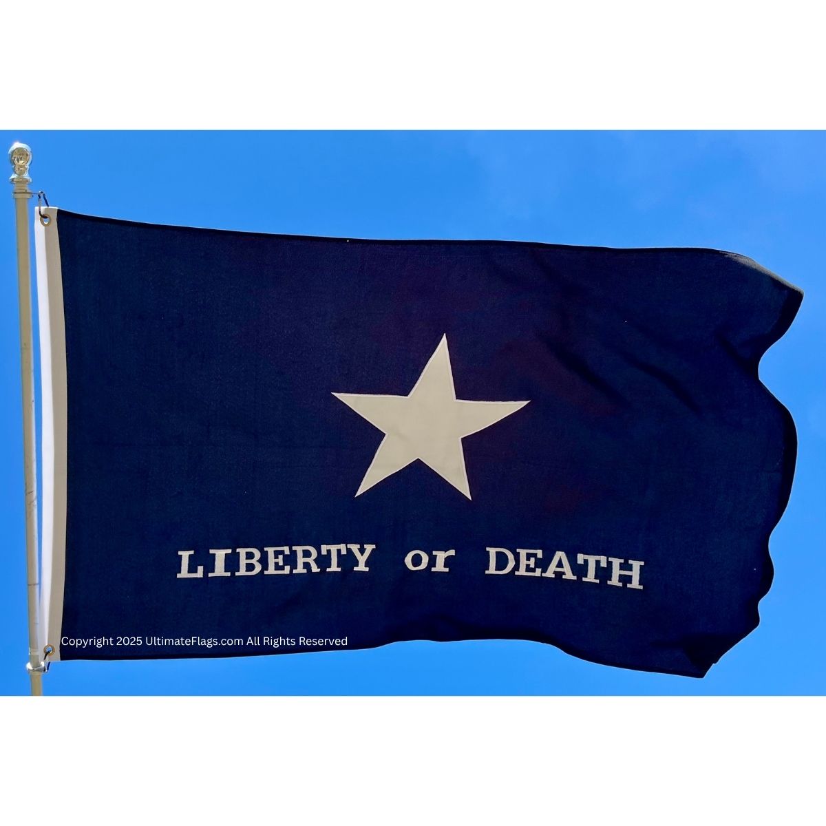 troutman flag liberty or death flags tactical black sewn double nylon embroidered 3' x 5'