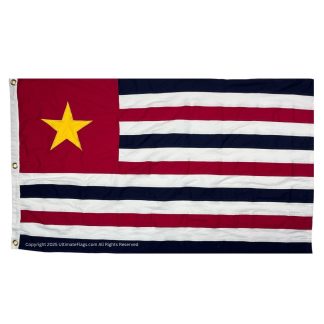 louisiana republic flag cotton sewn 3 x 5 ft.