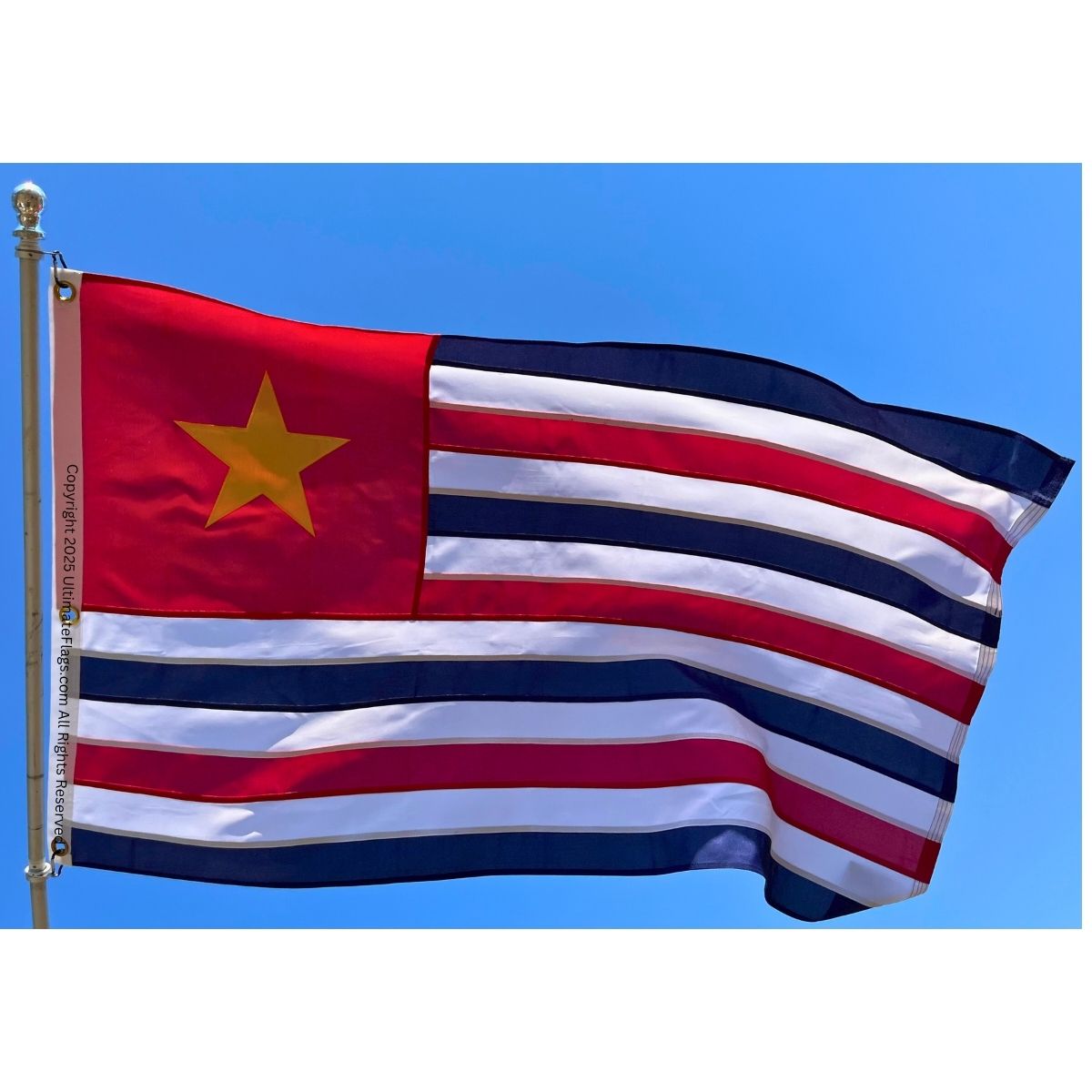 louisiana secession flag louisiana republic flags la confederate sewn outdoor double nylon embroidered 3 x 5 ft.