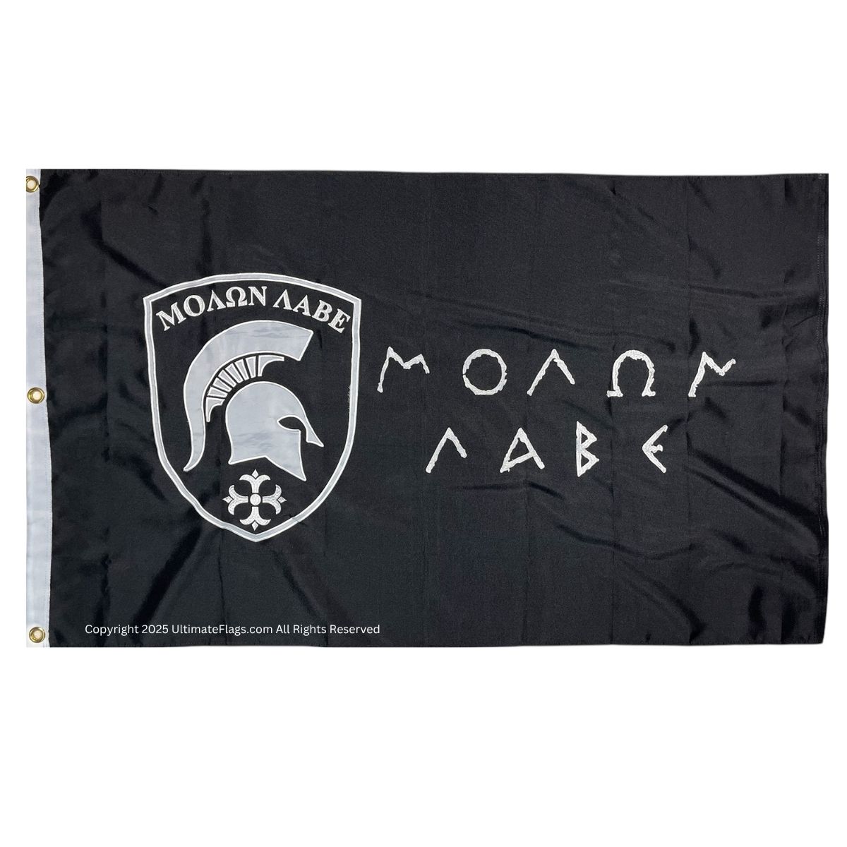 molon labe flag rothco ΜΟΛΩΝ ΛΑΒΕ flags outdoor sewn heavy duty double nylon embroidered 3 x 5 (come & take them!)