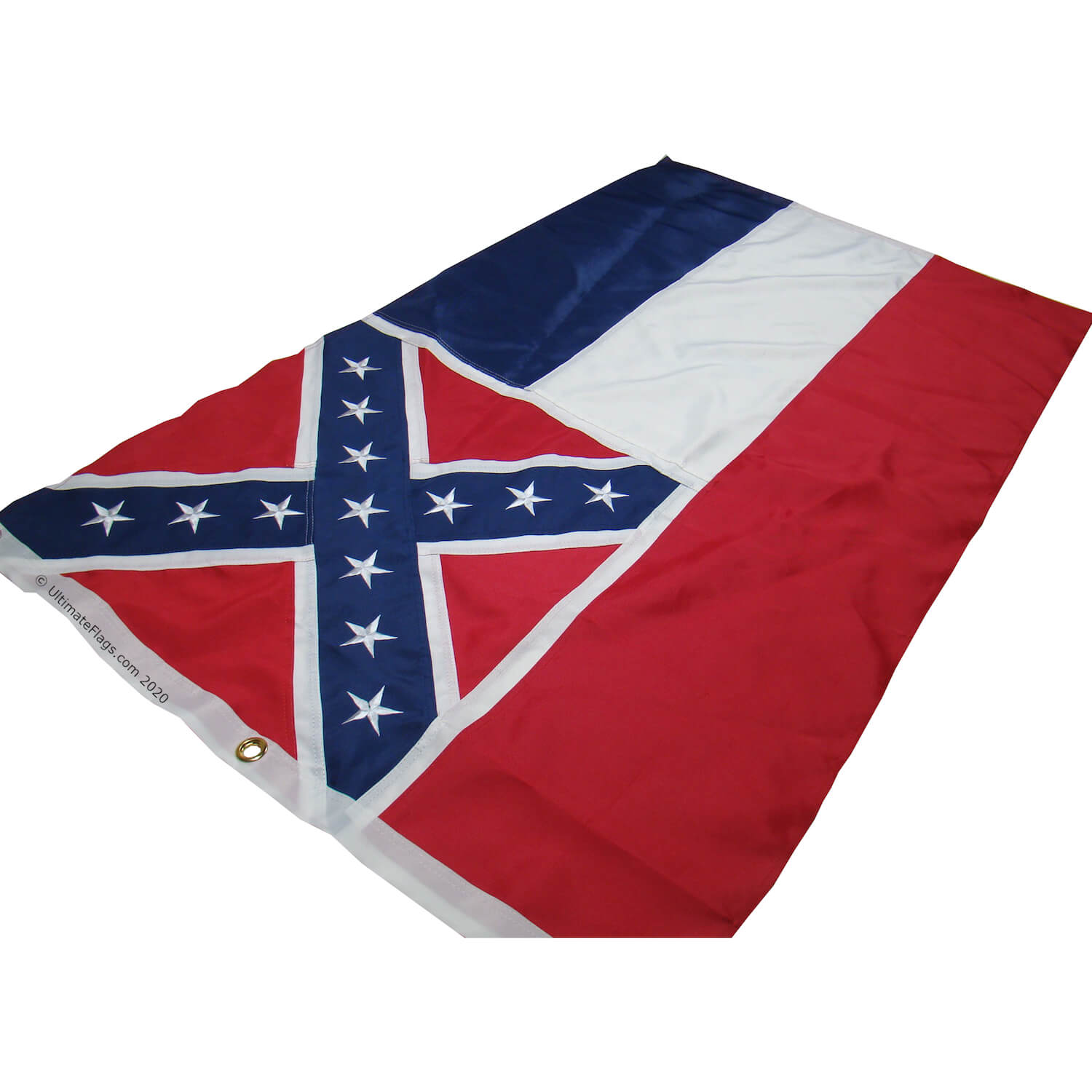 Mississippi Flag - State of MS Outdoor Flags - Nylon Embroidered 2x3, 3x5, 4x6, 5x8 ft Sizes - Image 2