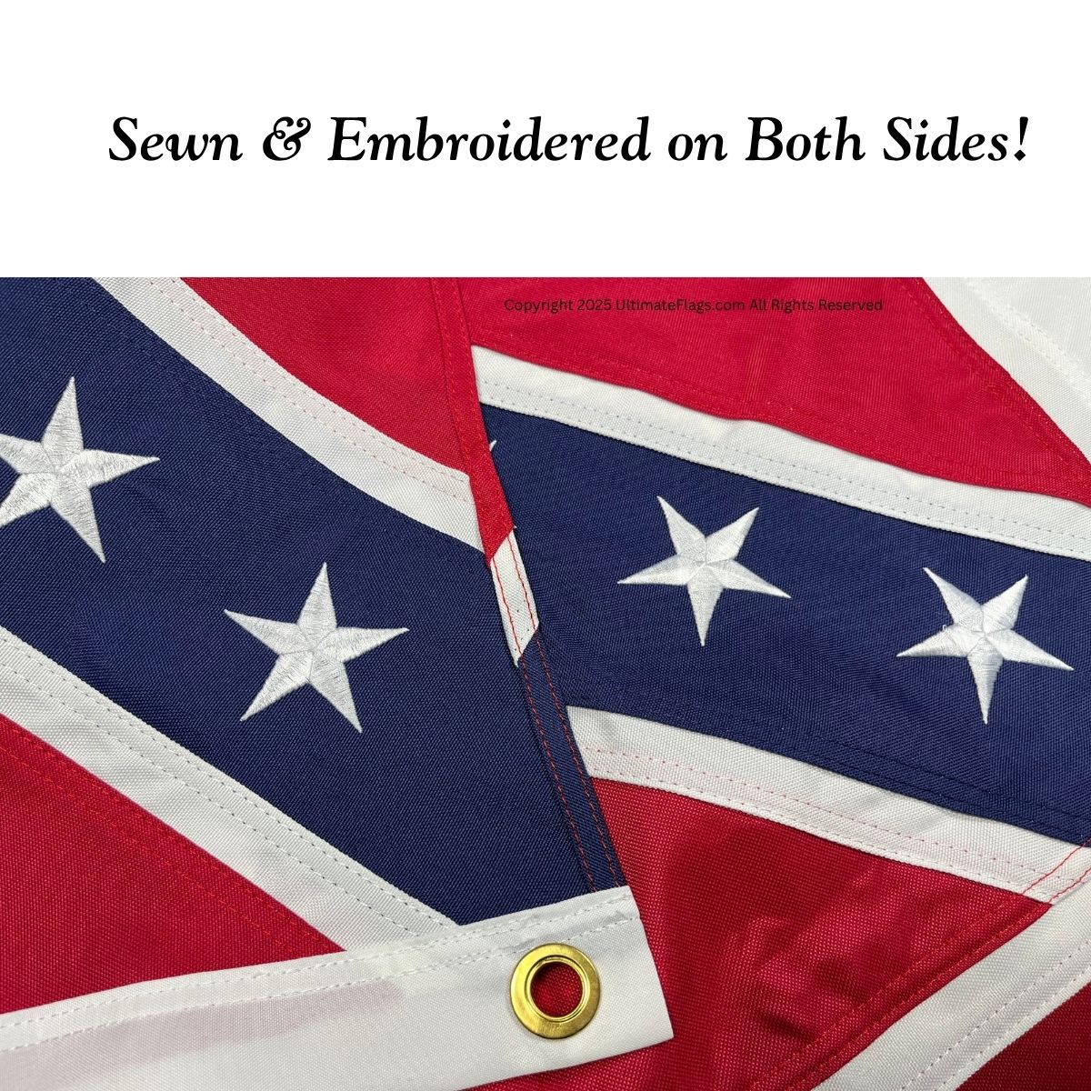 mississippi state flag double nylon embroidered 2x3 3x5 4x6 5x8 6x10 ft.