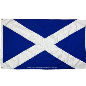 scotland st. andrew's cross flag 3 x 5 ft. cotton sewn