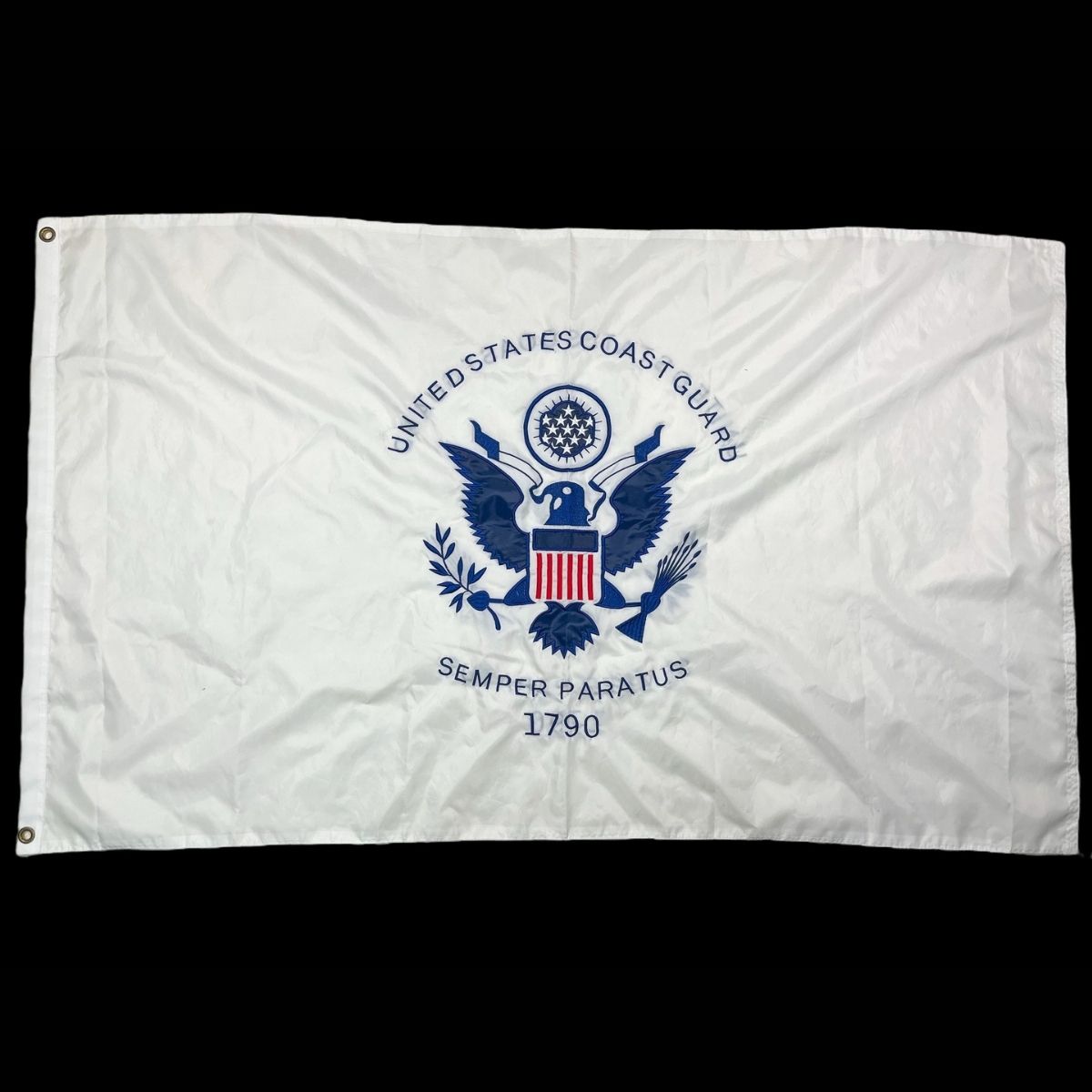 coast guard flag uscg flags for sale double sided double nylon embroidered 3 x 5 ft.