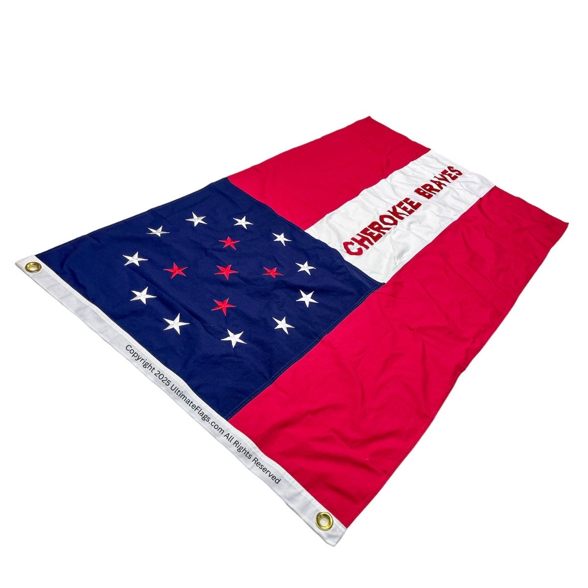 cherokee braves cotton flag 3 x 5 ft.