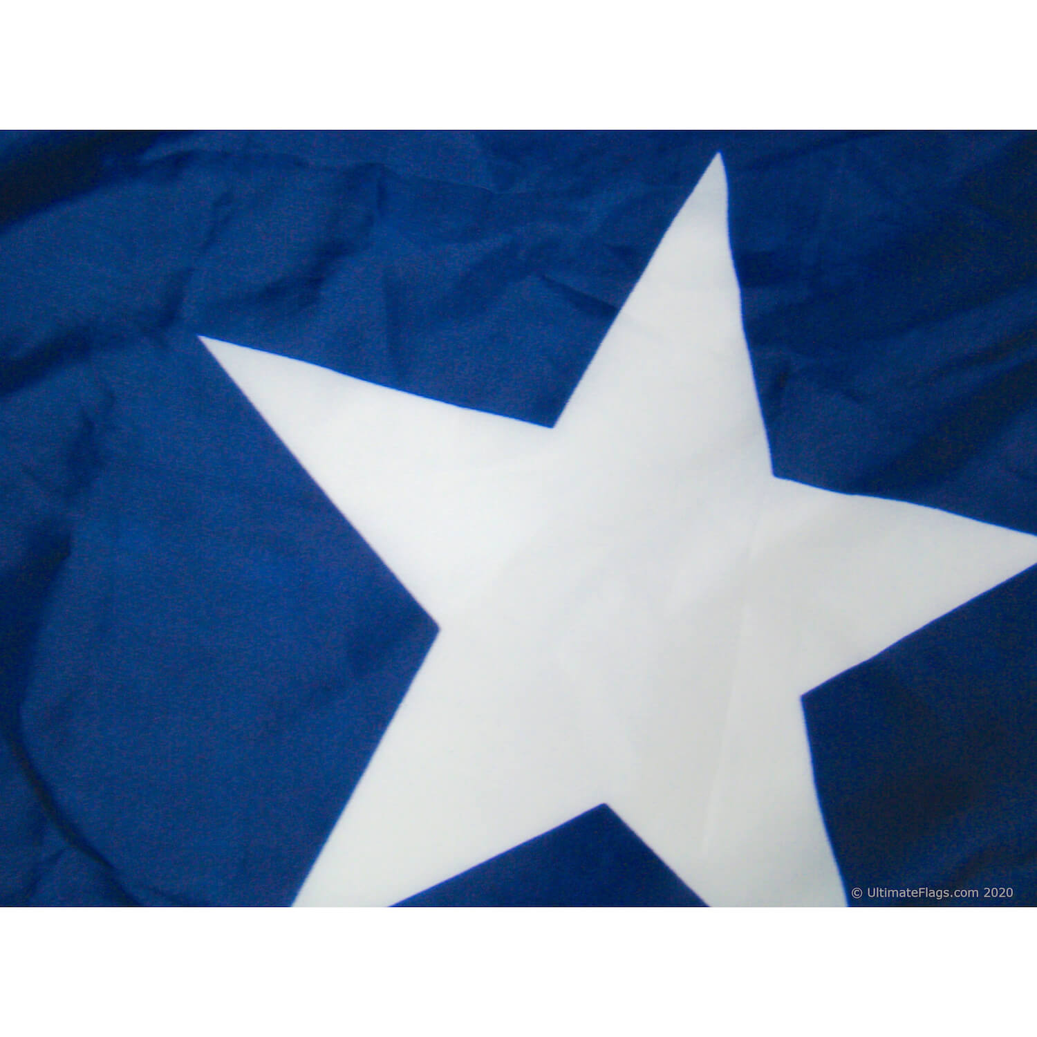 printed star closeup on mississippi republic flag