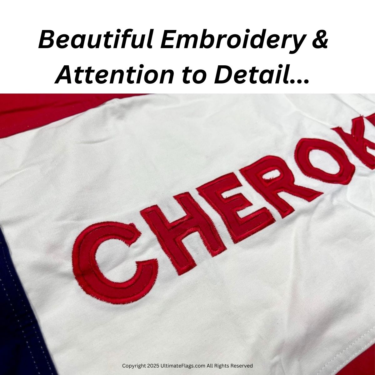 cherokee braves cotton flag 3 x 5 ft.