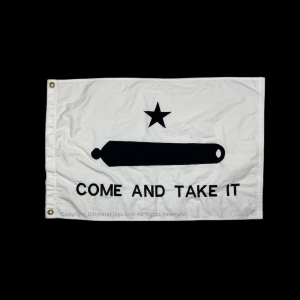 texas gonzales flag cannon flags sewn cotton 2 x 3 ft.