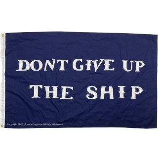 commodore perry flag cotton embroidered 3 x 5 ft.