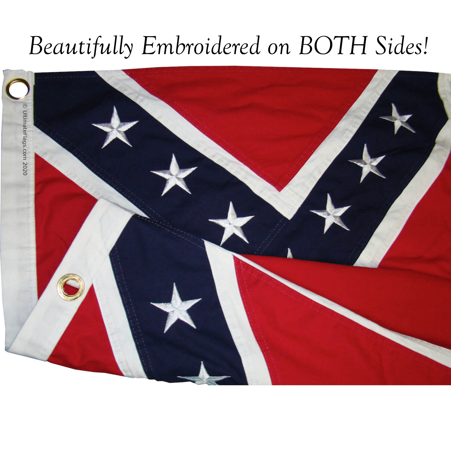 Old Mississippi Flag - State of MS Flags - Cotton Sewn 2x3 3x5 4x6 5x8 5 x 9 1/2 6 x 10 feet - Image 2