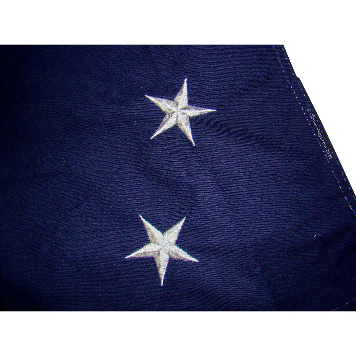 embroidered stars on stars and bars flag