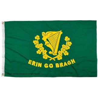 erin go bragh ireland flag 3 x 5 ft. cotton embroidered