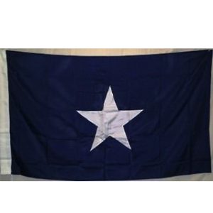 double nylon embroidered bonnie blue flag, great for trucks