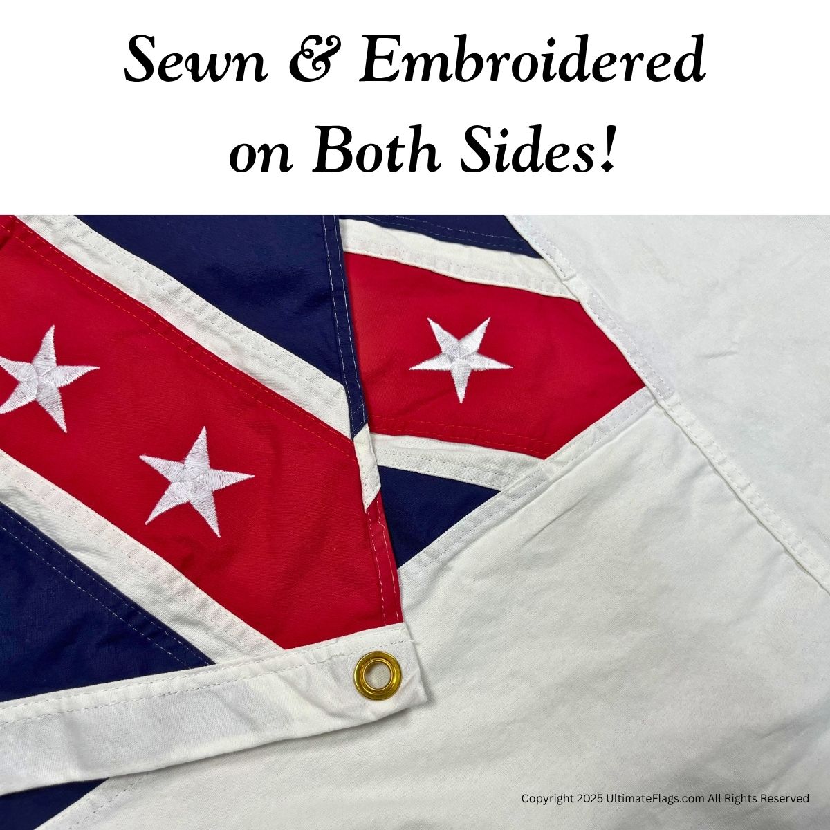 fort fisher flag – 2nd national confederate garrison flag general sam bell maxey flags – 3x5 ft cotton sewn & embroidered