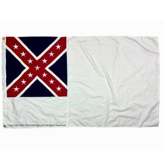 fort fisher flag – 2nd national confederate garrison flag general sam bell maxey flags – 3x5 ft cotton sewn & embroidered