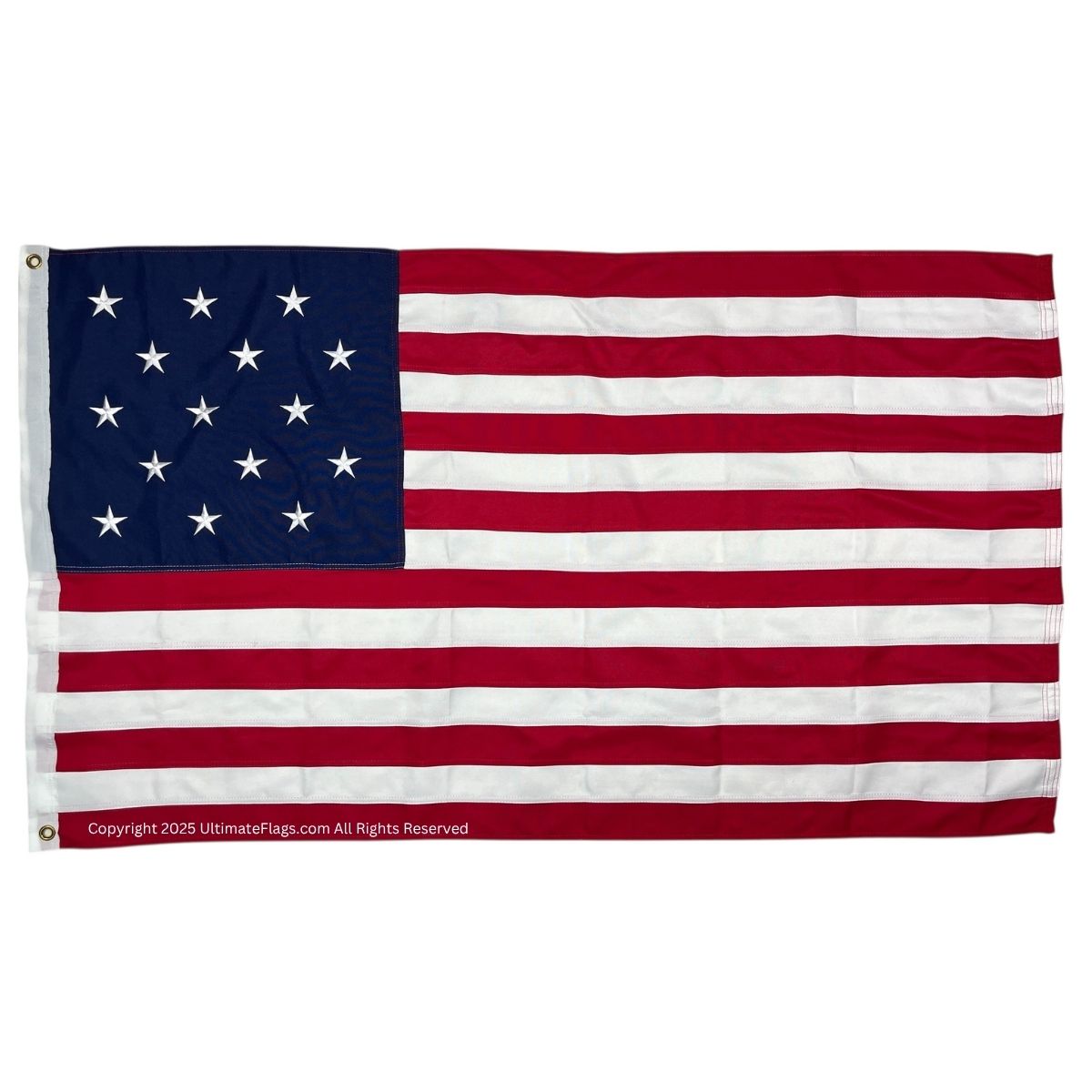 star spangled banner flag – authentic 15 star fort mchenry replica flags , 3x5 ft, embroidered double nylon