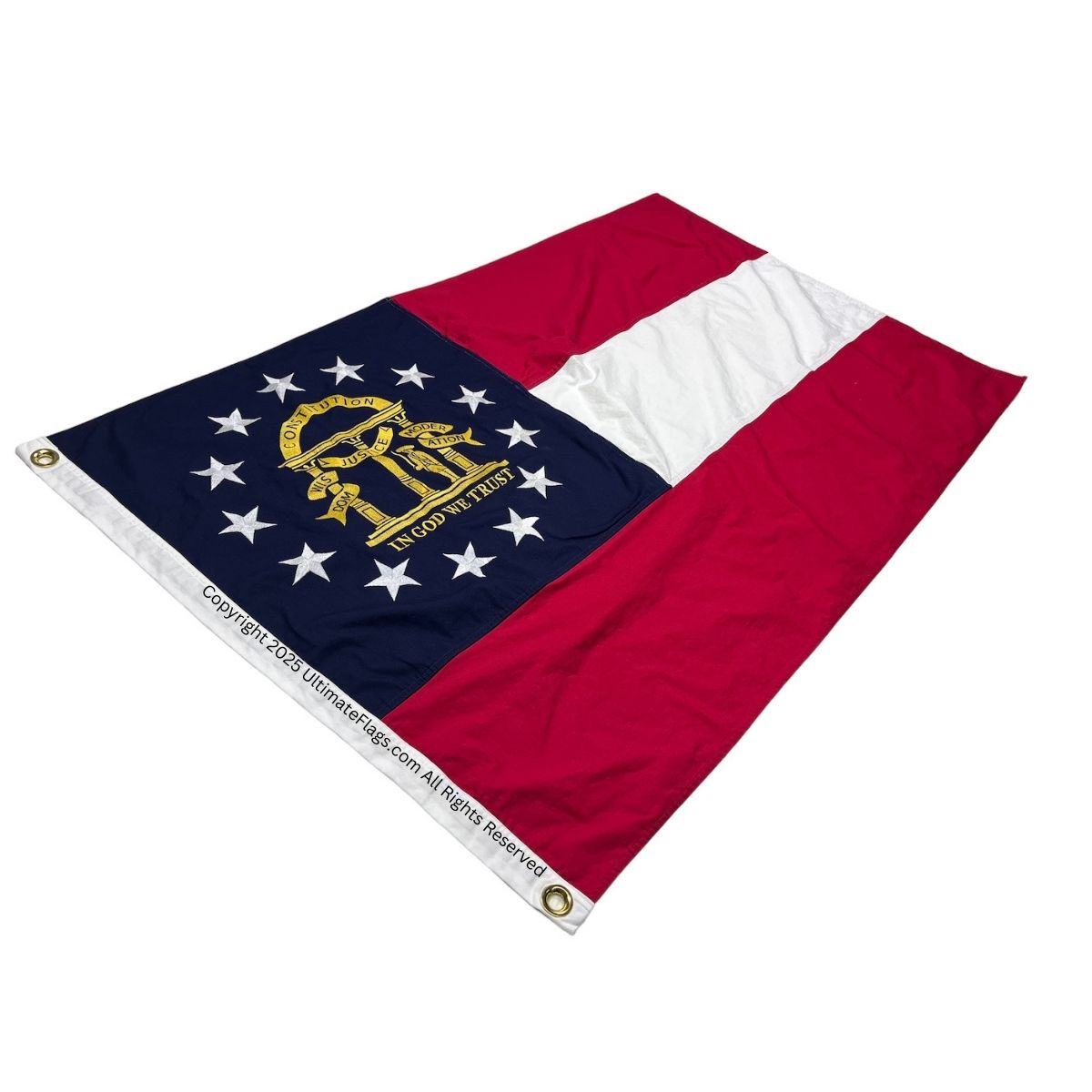 georgia flag 3 x 5 ft. / ga flags for sale cotton sewn