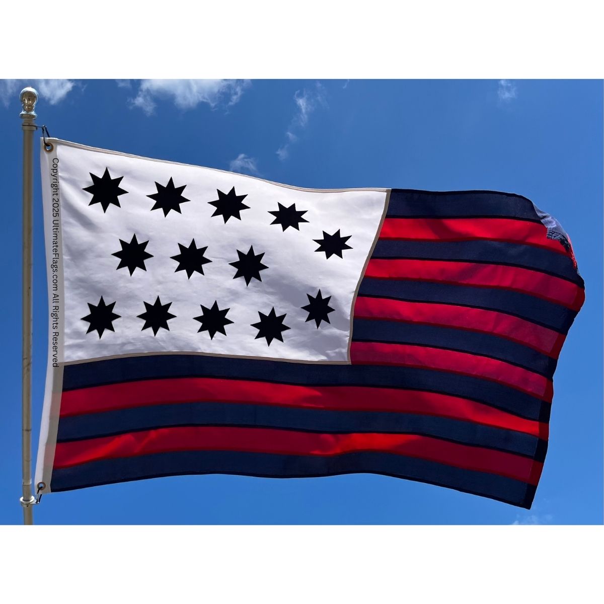 guilford courthouse flag double nylon embroidered 3 x 5 ft.