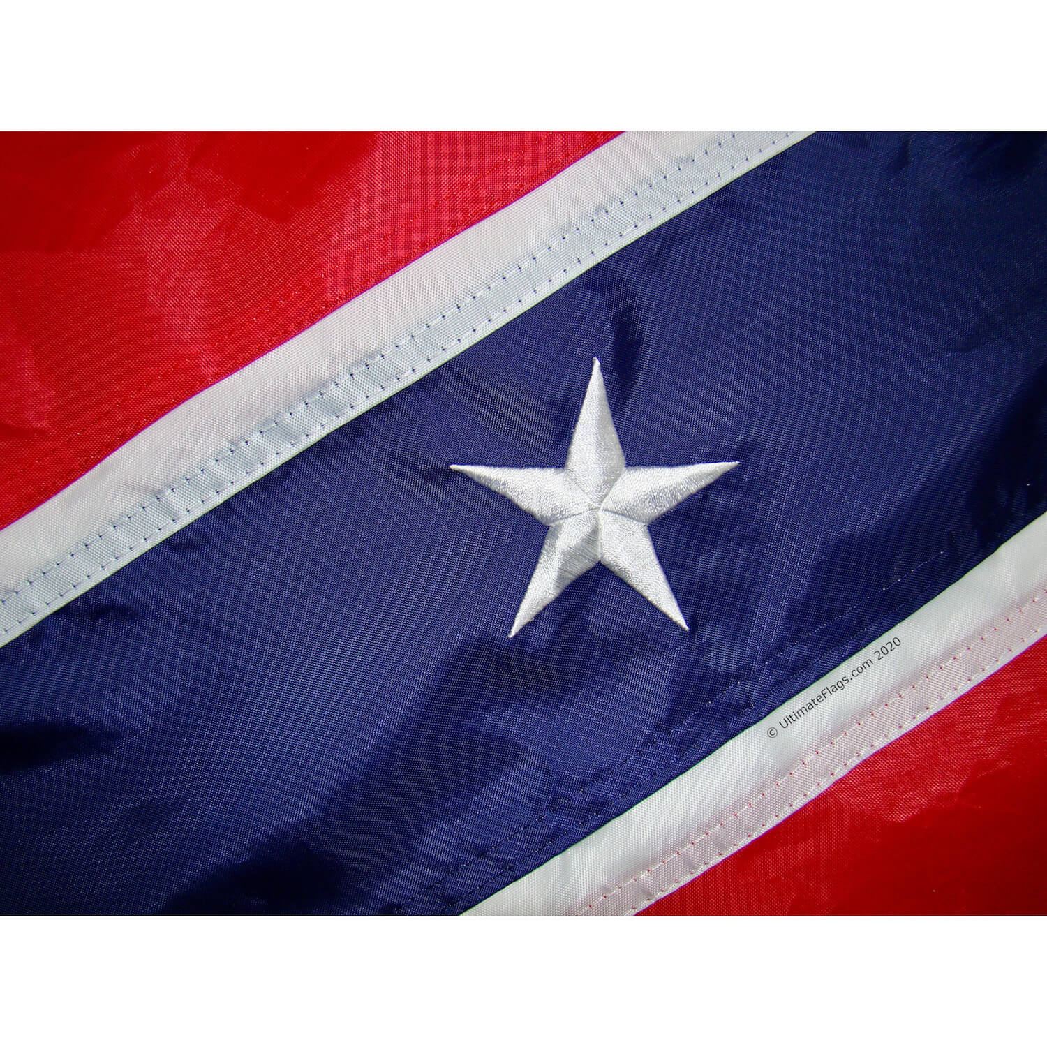 Forrest Battle Flag - Cotton Sewn Embroidered - 3 x 5 ft. - Image 2