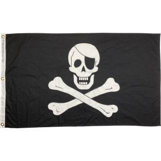 jolly roger pirate flag for sale cotton thick premium embroidered 3 x 5