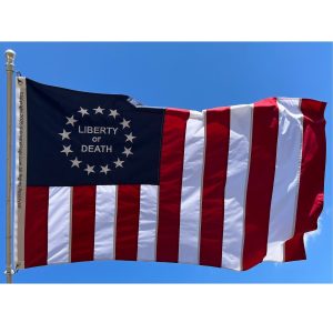 liberty or death flag – 3x5 ft sewn double nylon embroidered outdoor banner