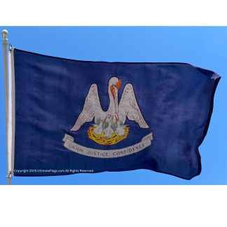 louisiana flag state of la flags sewn outdoor double nylon embroidered 3 x 5 ft.
