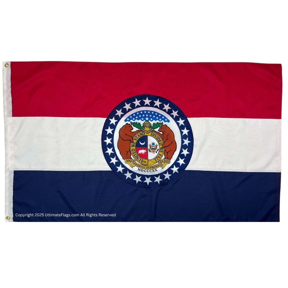 missouri flag state of mo flags sewn outdoor double nylon embroidered 3 x 5 ft.