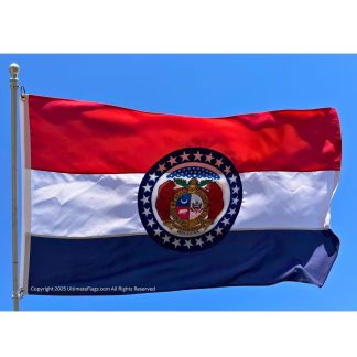 missouri flag state of mo flags sewn outdoor double nylon embroidered 3 x 5 ft.