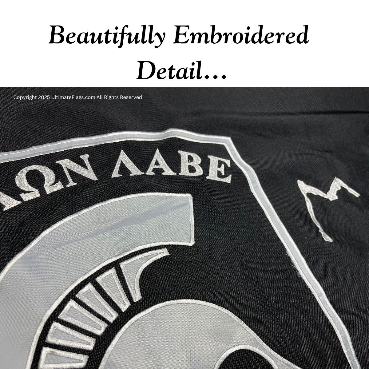 molon labe flag rothco ΜΟΛΩΝ ΛΑΒΕ flags outdoor sewn heavy duty double nylon embroidered 3 x 5 (come & take them!)