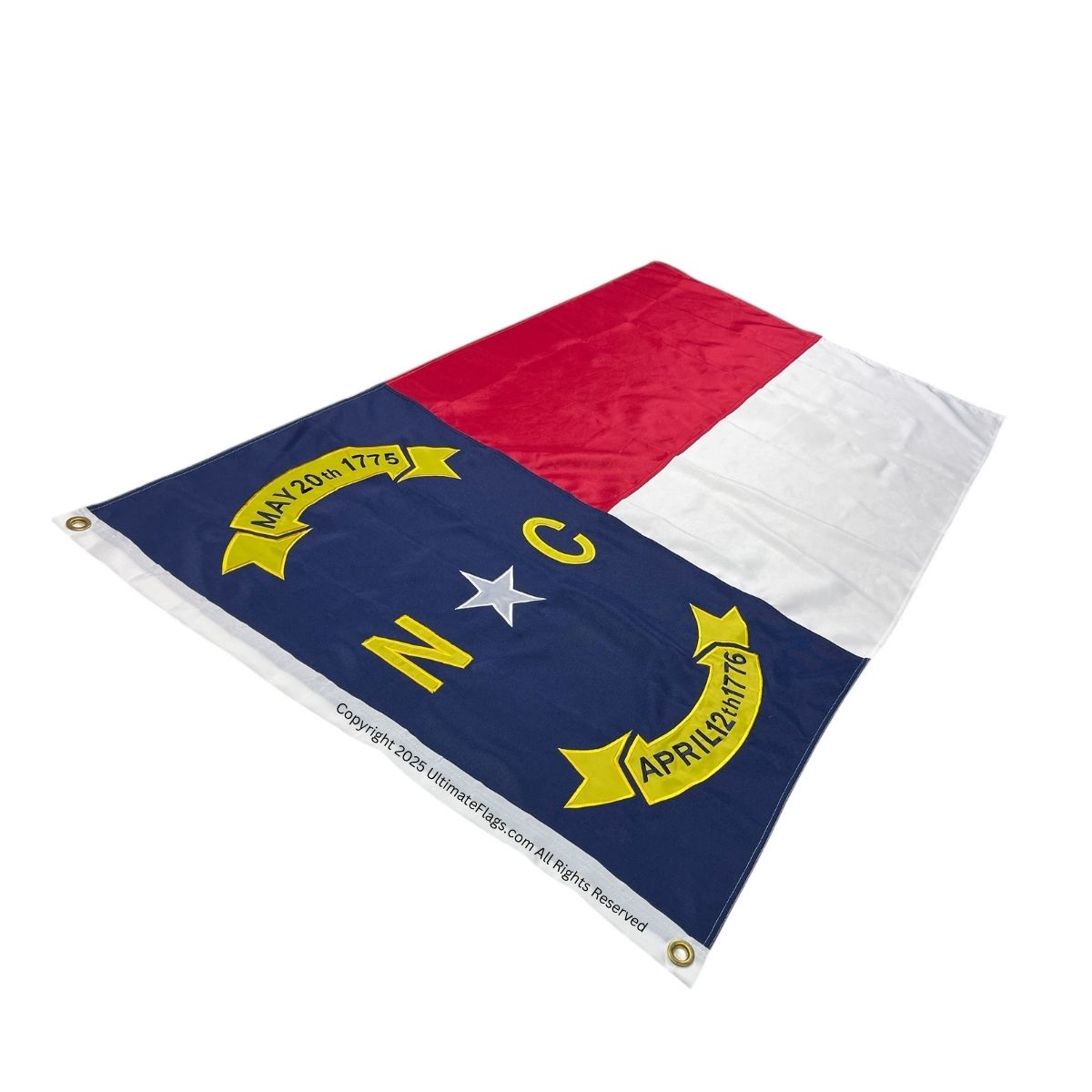 north carolina flag outdoor double nylon embroidered 3 x 5 ft.