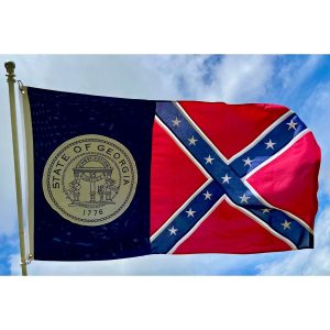 old georgia flag old ga flags state of georgia flag sewn outdoor double sided & double nylon embroidered 3x5 4x6 5x8 6x10 8x12 10x15